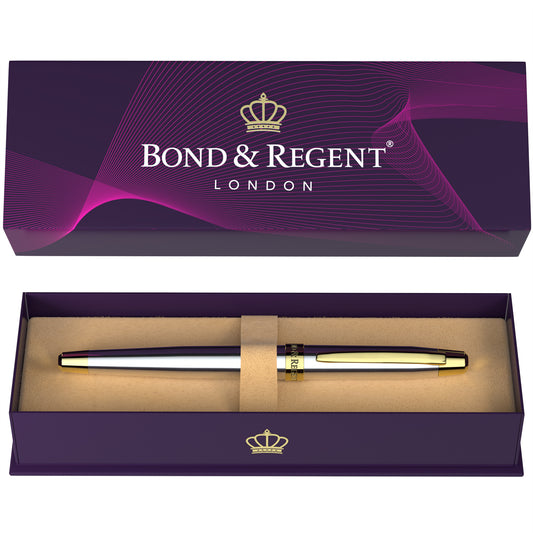Bond & Regent Rollerball Pen [Silver Chrome]