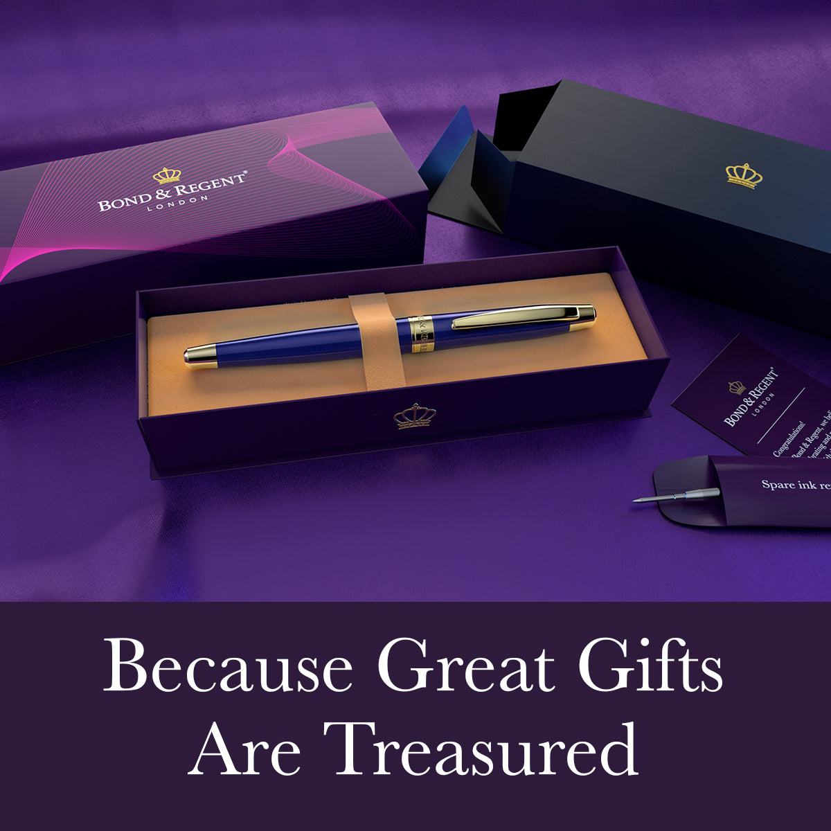 Bond & Regent Rollerball Pen [Royal Blue]