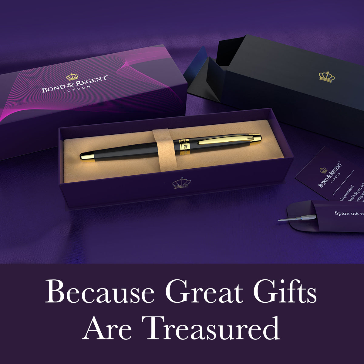 Bond & Regent Rollerball Pen [Gloss Black]