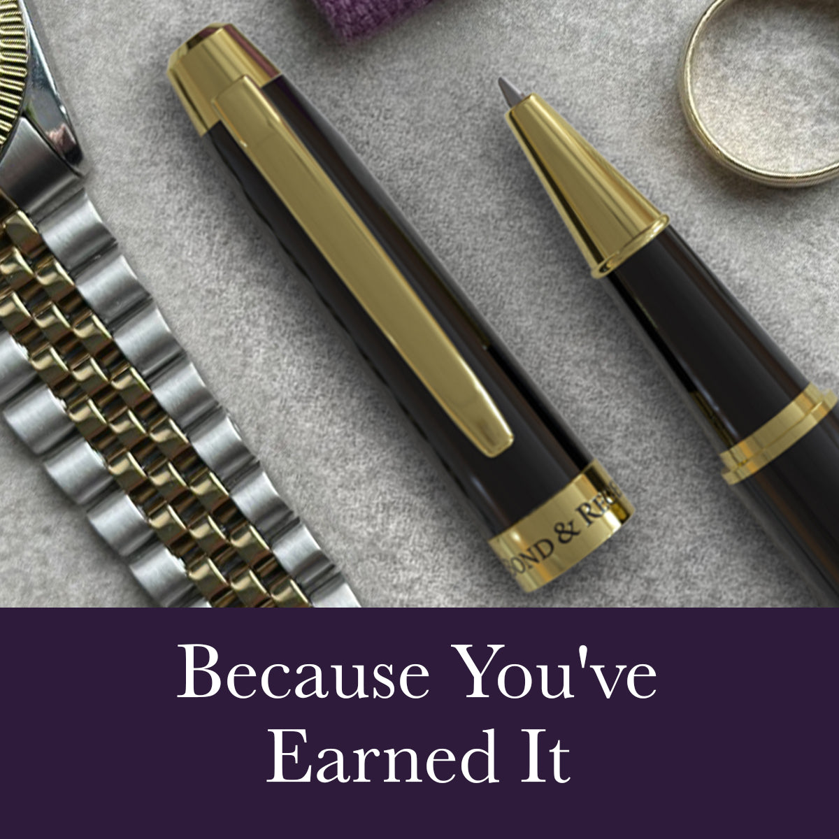Bond & Regent Gloss Black & 24 Karat Gold | Certified Luxury Grade Rol