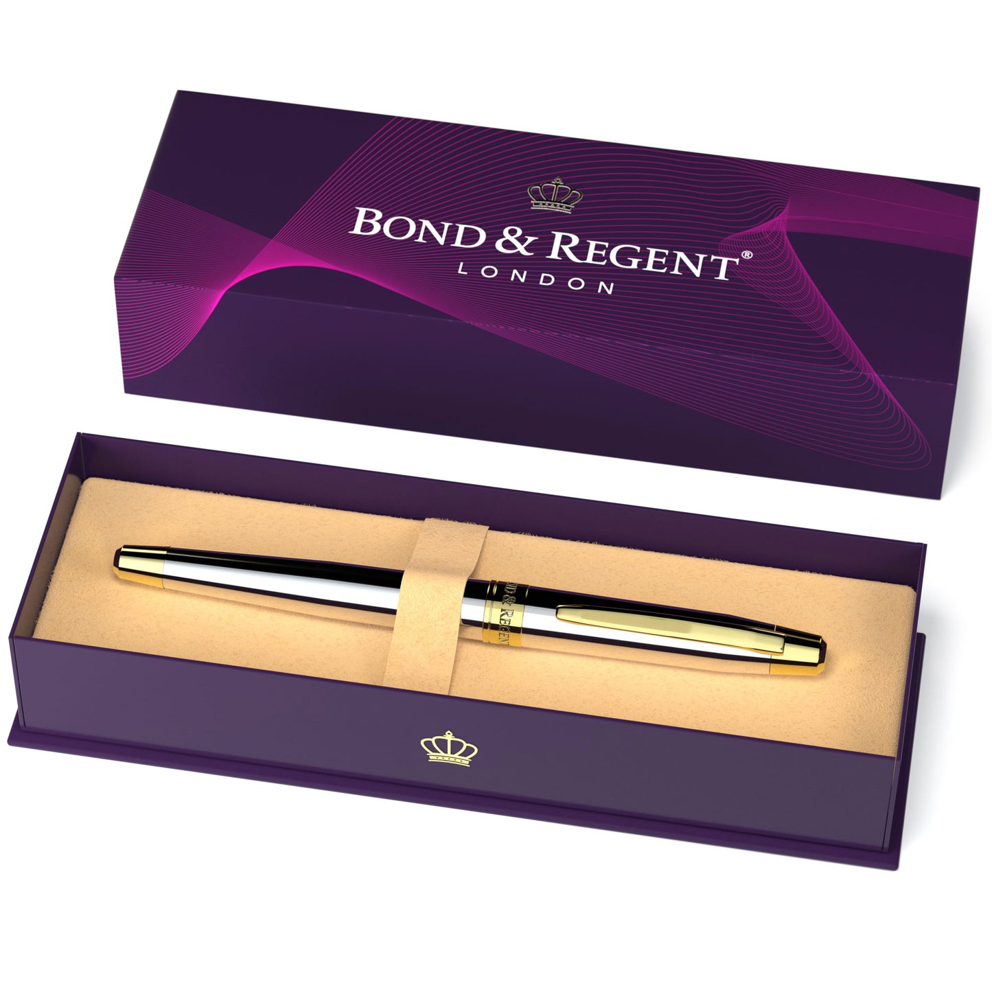 Bond & Regent Rollerball Pen [Silver Chrome]